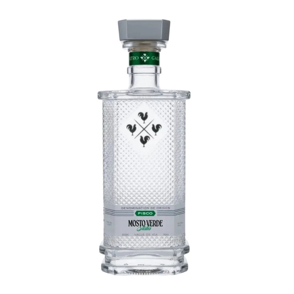 PISCO CUATRO GALLOS MOSTO VERDE ITALIA 700 ML
