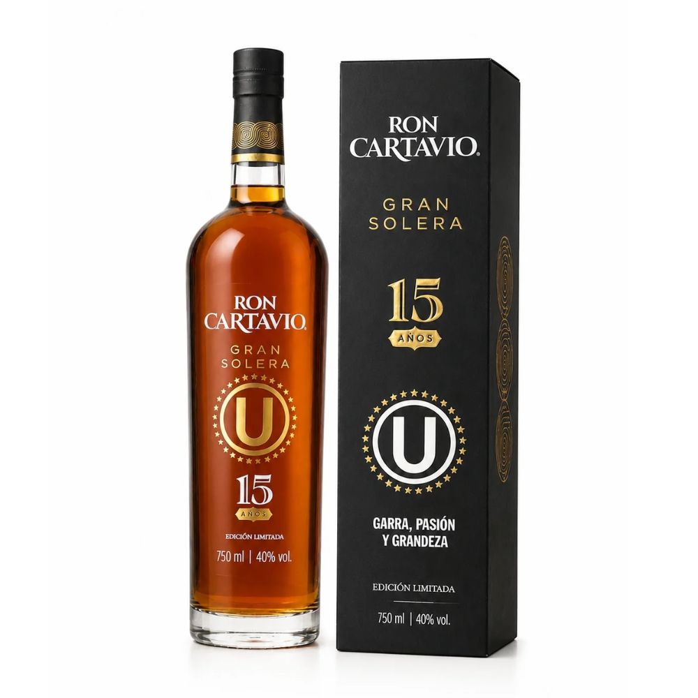 RON CARTAVIO GRAN SOLERA 15 AÑOS 750ML - UNIVERSITARIO 102 AÑOS