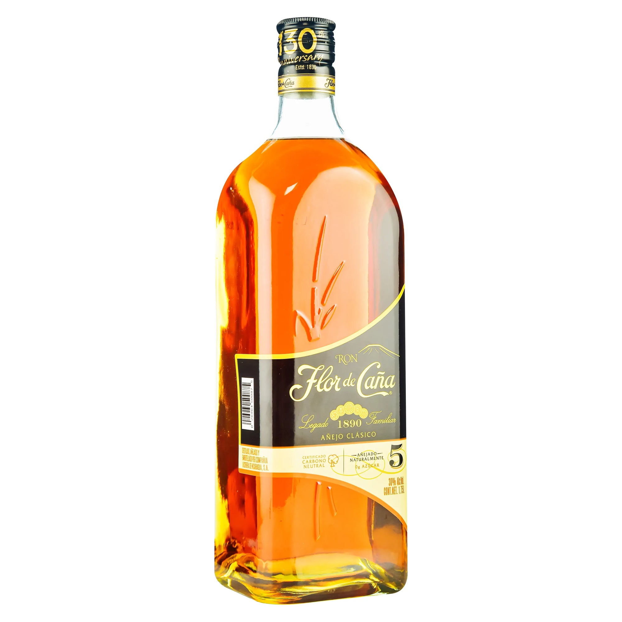 RON FLOR DE CAÑA 5 AÑOS 1750 ML