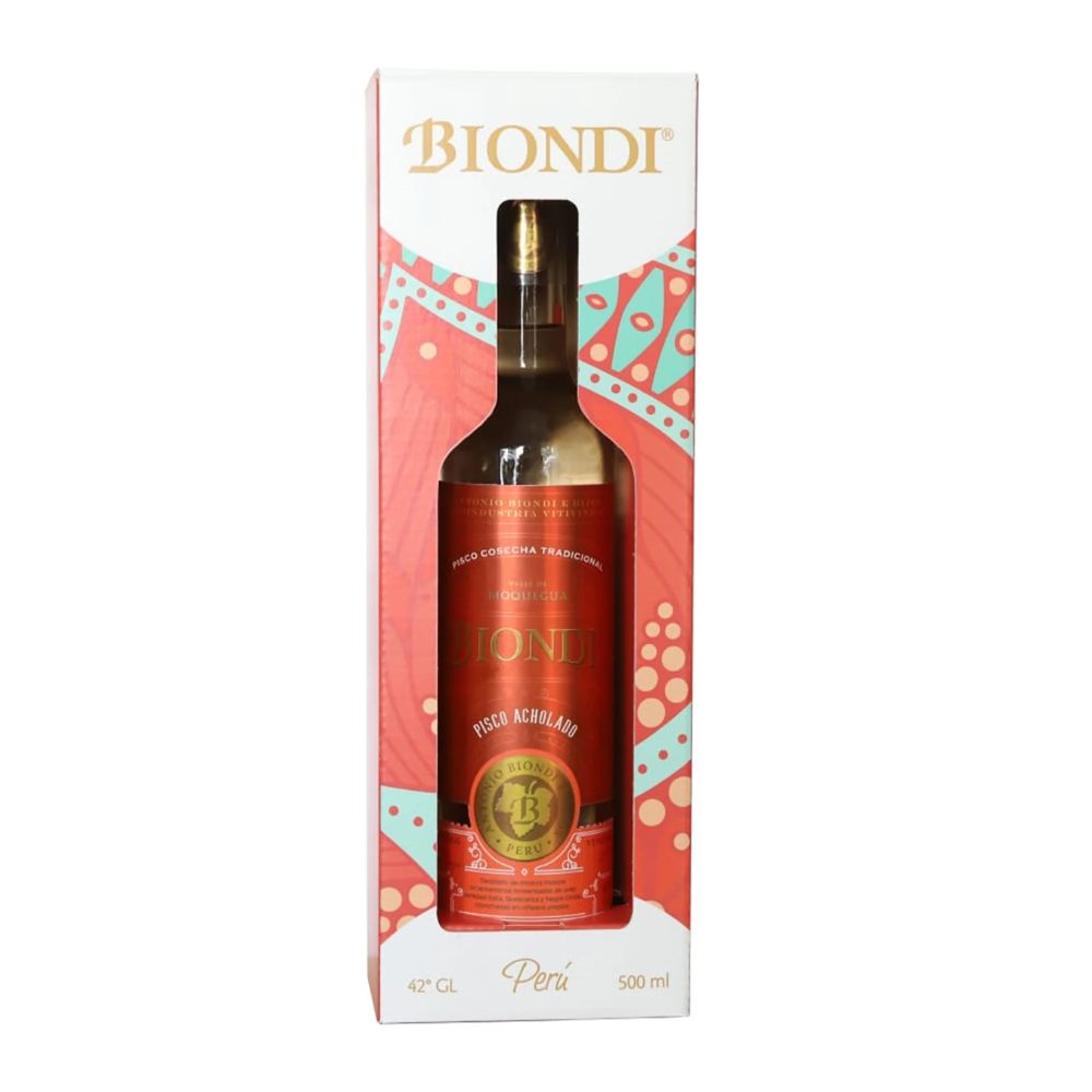 PISCO BIONDI ACHOLADO 500 ML