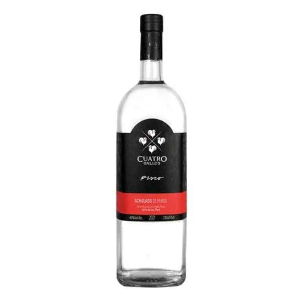 PISCO CUATRO GALLOS ACHOLADO 1.750