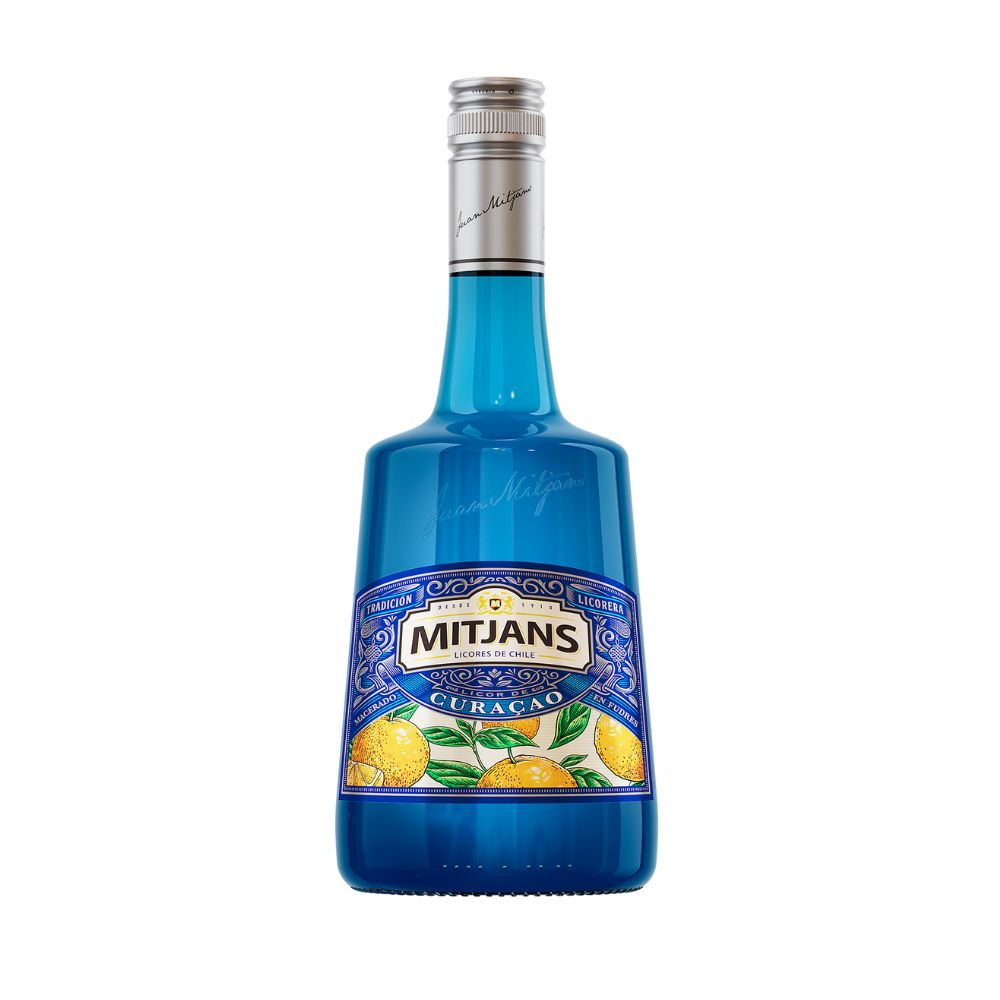 MITJANS LICOR DULCE CURACAO BLUE 750 ML