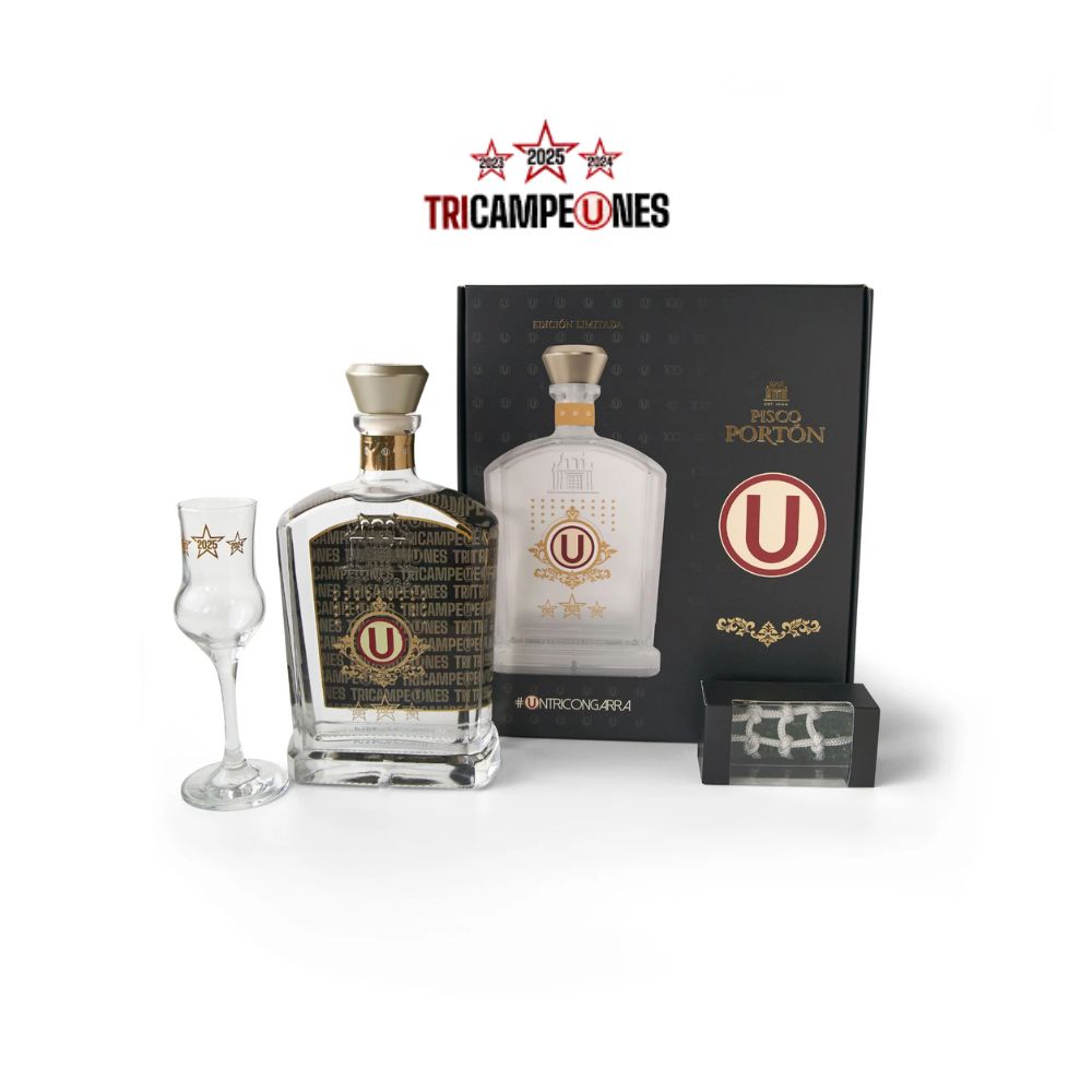 PISCO PORTON EDICIÓN TRICAMPEONES UNIVERSITARIO 750 ML