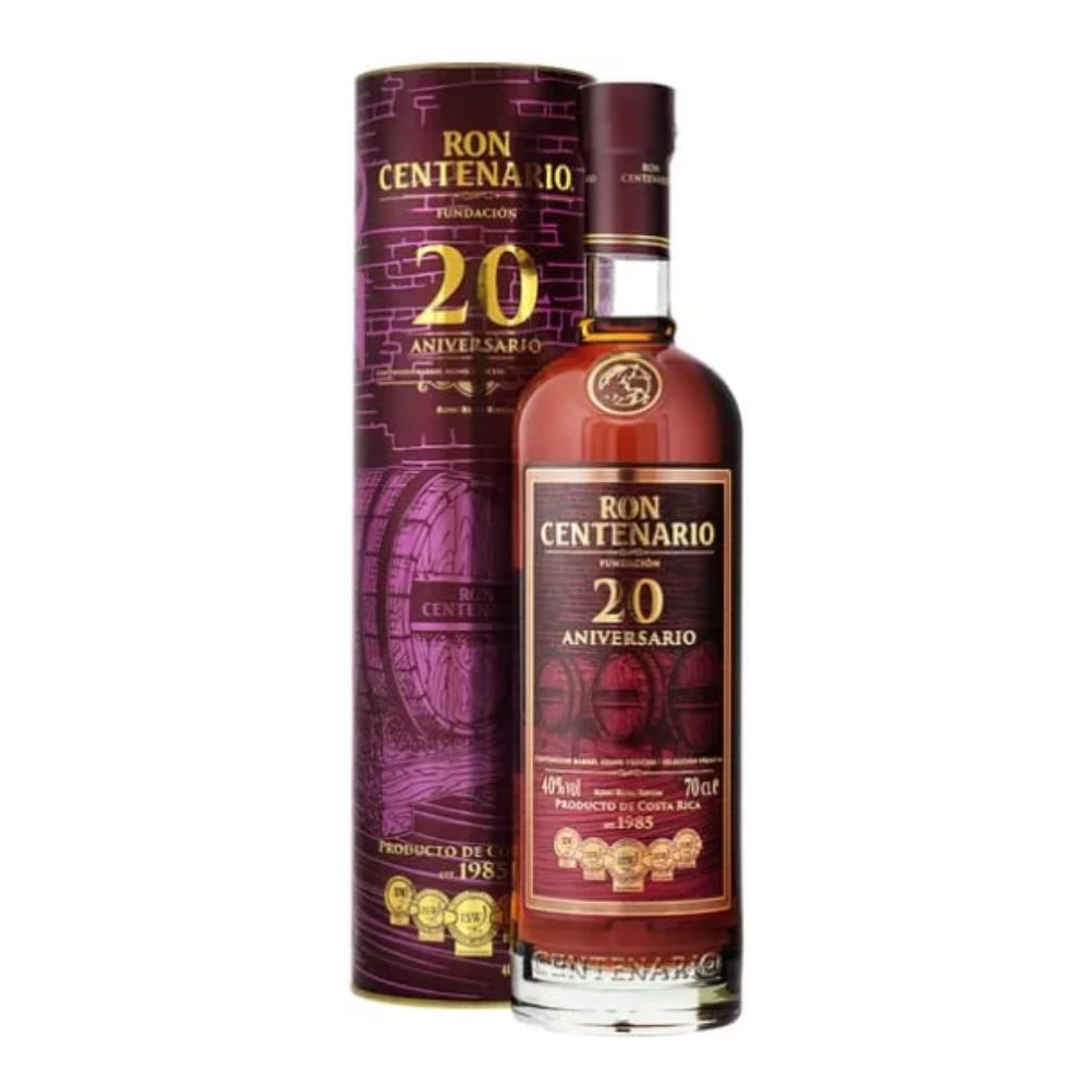 RON CENTENARIO 20 AÑOS FUNDACION 700 ML