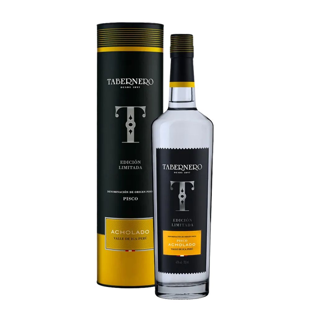 PISCO TABERNERO EDICIÓN LIMTADA ACHOLADO 700 ML